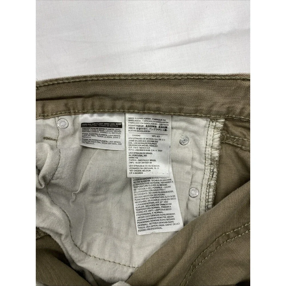 Levi’s 505 Regular Fit Men’s Jeans - Tan/Khaki - W33 L32 (Actual 32x30.5)